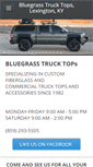 Mobile Screenshot of bluegrasstrucktops.com