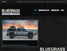 Tablet Screenshot of bluegrasstrucktops.com